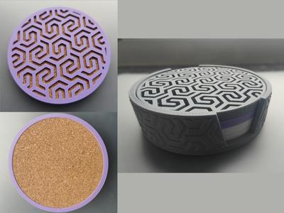 Coaster Set - With or Without Cork inlayed