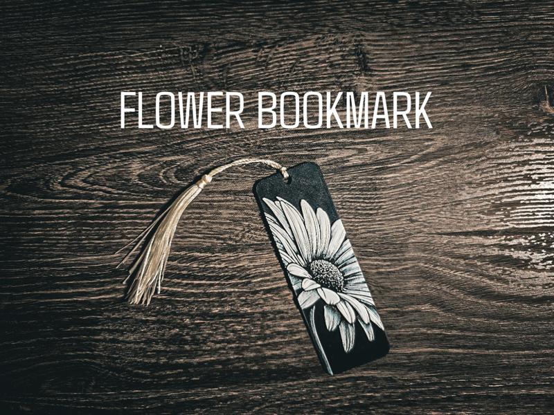Bookmark - Daisy flower