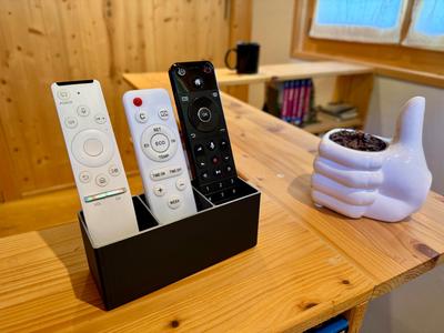 Minimalist remote control holder