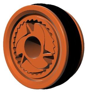 Center Drive Roller with One way slip gear