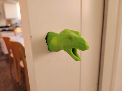 Low Poly T-REX Dinosaur Door Handle / hook - M6