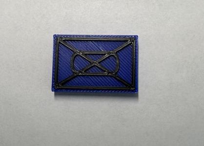 Militärisches Symbol Panzergrenadier Blau (ohne Einheitsgröße)