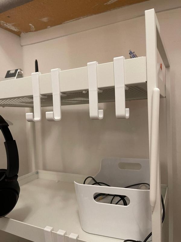 Hooks for IKEA NISSAFORS Utility Cart 