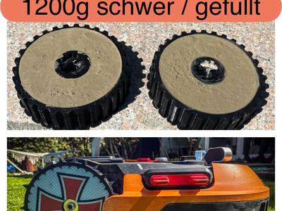 WORX KRESS Landroid Wheels Tires STEP/CAD Wheels