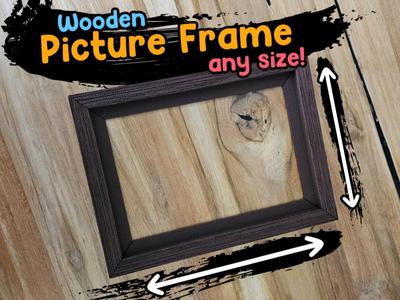 Customizable Wooden Picture Frame