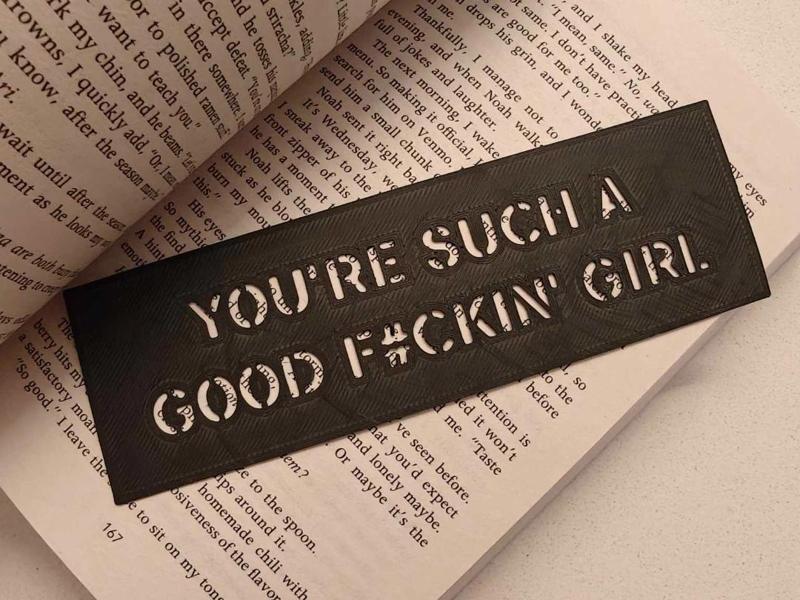 Good girl bookmark
