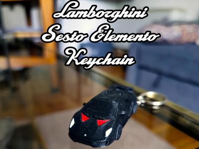 Lamborghini Sesto Elemento Keychain working wheels