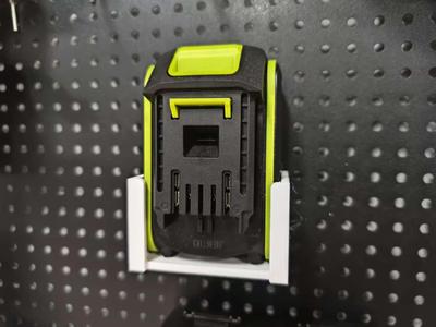 16mm pegboard - Worx 20V 4.0Ah battery holder