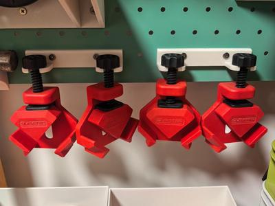 Dexun 90-degree woodworking clamp pegboard hanger