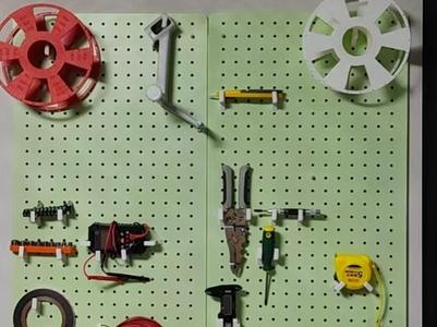 Round pegboard hooks