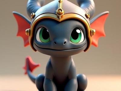 ToothLess With Viking Helmet 