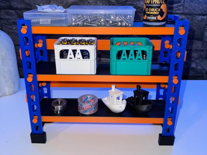 Heavy-duty shelving battery box