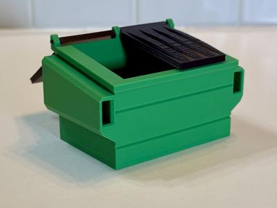 Dumpster - For CyberBrick Garbage Truck