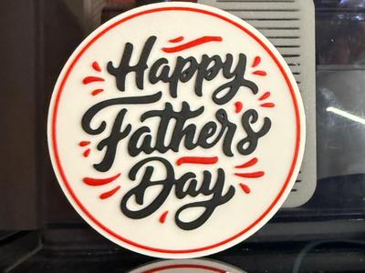 HAPPY FATHERS DAY COASTER