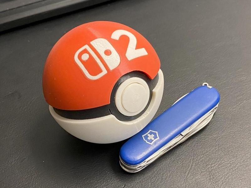 Switch2 Logo for Functional Pokéball - Switch Game Cartridge Case