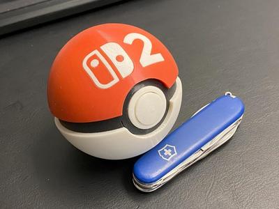Switch2 Logo for Functional Pokéball - Switch Game Cartridge Case
