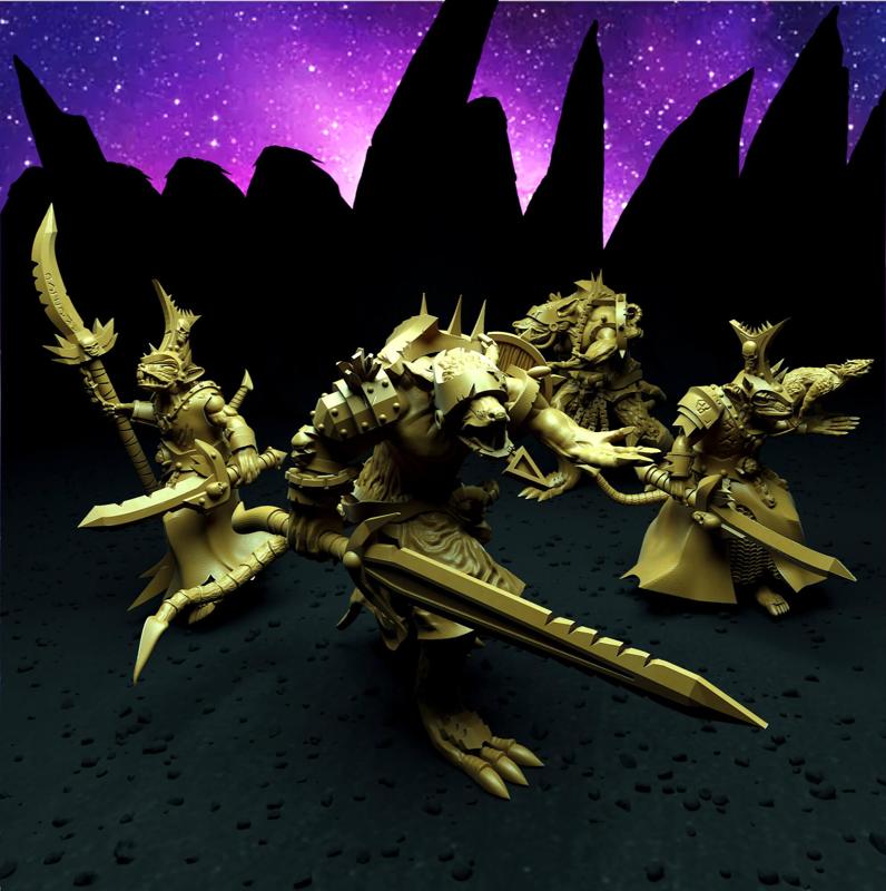 Free Sample Lord Of Rats - Rat Swarms Leader (Multiple poses, weapons and optional pet rat)