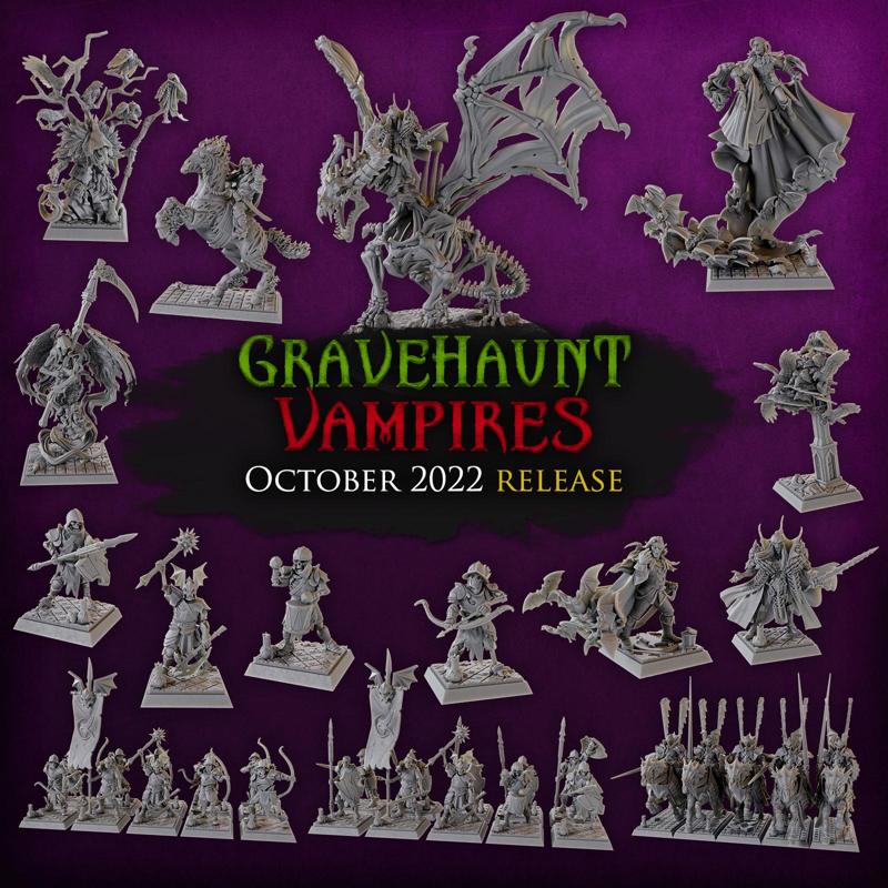 Titan Forge Miniatures - 2022 - October - Gravehaunt Vampires