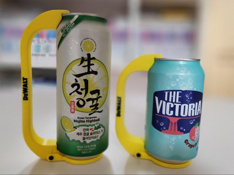 350ml, 500ml soda( beer ) can handle coaster ver. 