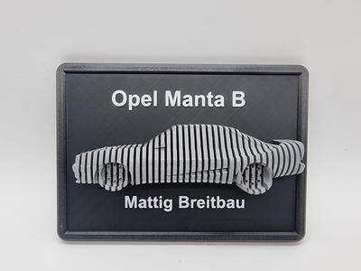 Opel Manta B Mattig Widebody Layered Sculpture