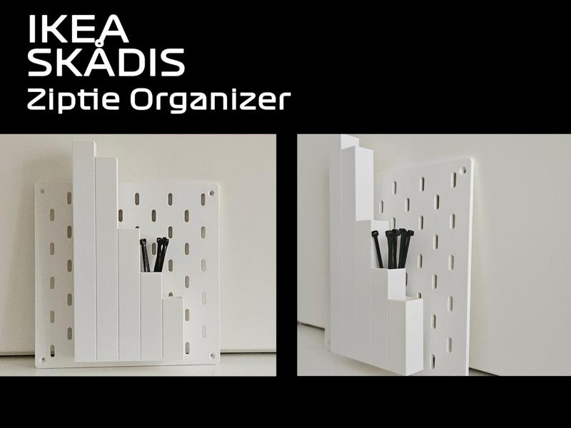 Zip tie organizer SKADIS Ikea Skådis