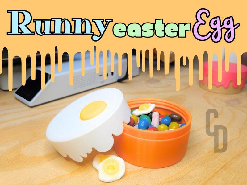 Drip Cake Runny Easter Egg container