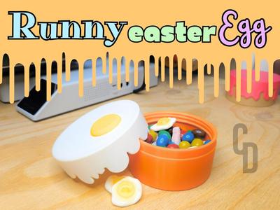 Drip Cake Runny Easter Egg container