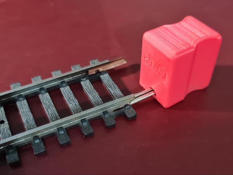 Model Train Rail Joiner Pusher & Wheel Gauge Tool