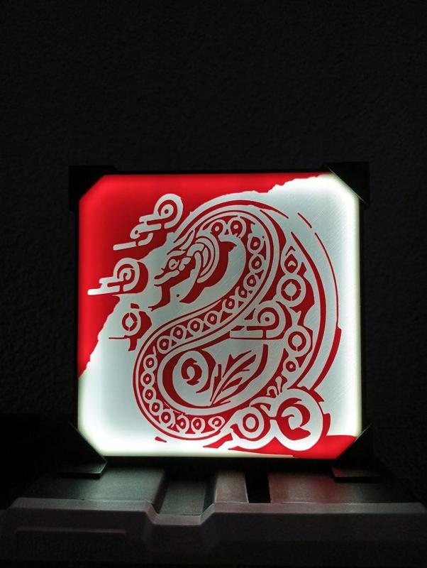Snake New Years Lamp/Deco (CH) With Easy Solution To Change Front!