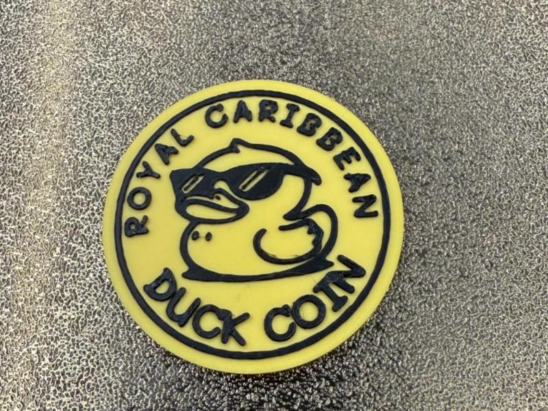 ROYAL CAARIBBEAN DUCK COIN FOR HIDING 