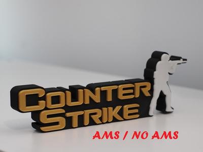 COUNTER STRIKE sign / logo (AMS / no AMS)