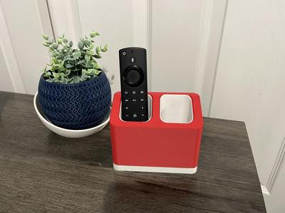 Modern customizable 2 remote holder, pen holder