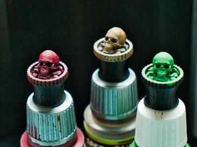 Army Painter Vallejo paints Color Swatch Cap Skull