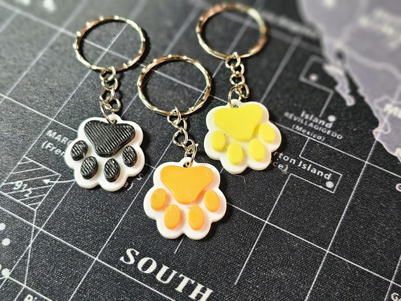Dog Paw Key Chain -  for Dog Lovers