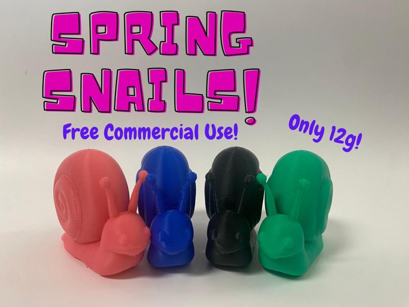 Spring Snails - Free Commercial Use ! 