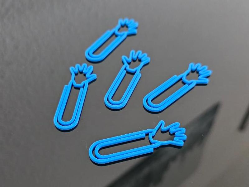 Hand paper clip