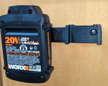 Worx 20V Max North American Battery 1-4 Place Battery Non-Latching Holders