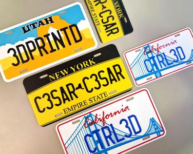 Matrículas multicolor | USA Licence plates
