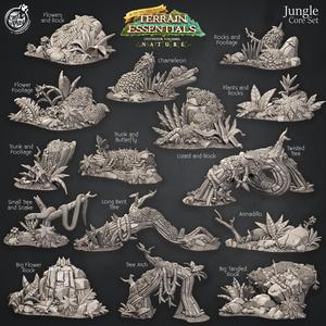 Jungle Terrain Set (Pre-Supported) - Terrain