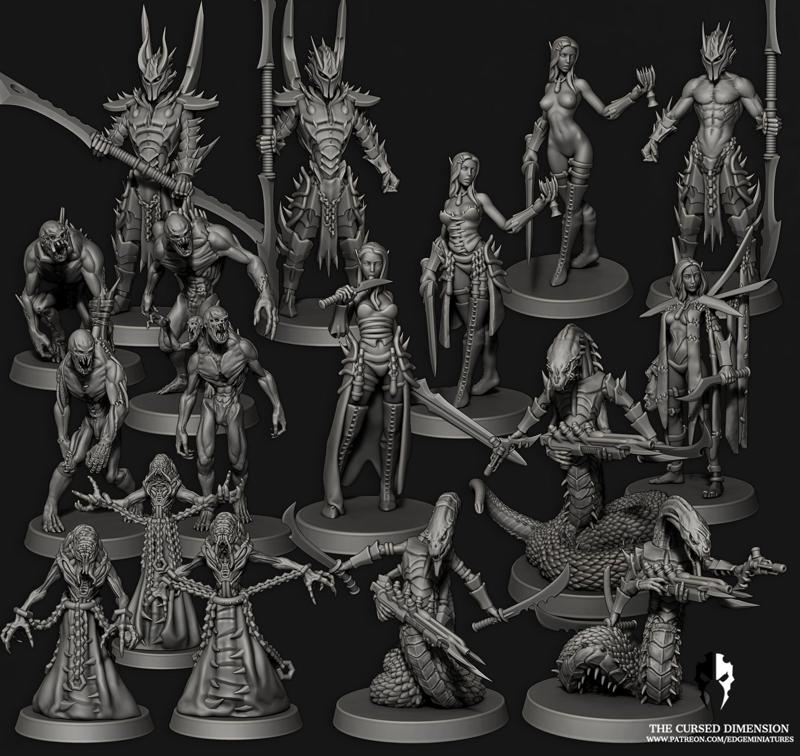 Royal Court - Cursed Elves with bonus pinups