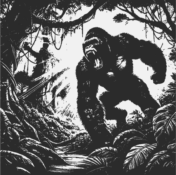 The Untamed Power of the Gorilla! Lamp/Deco (DIY)