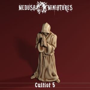 Cult of the Cobra - Cultist 5 - Hooded Acolyte Cultist Praying