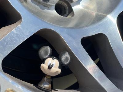 Valve Caps : Mickey Mouse ! Car and Bike