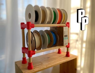 Modular Filament Spool Shelf System