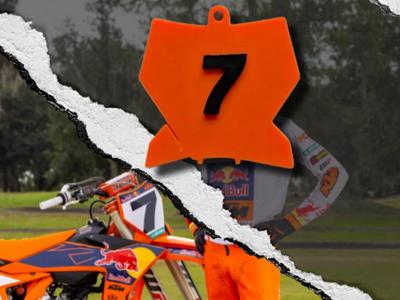 KeyChain-KTM-SX Plate 