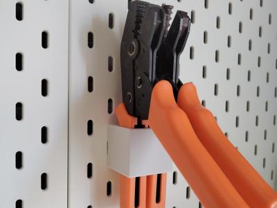 IKEA Skadis crimping pliers holder