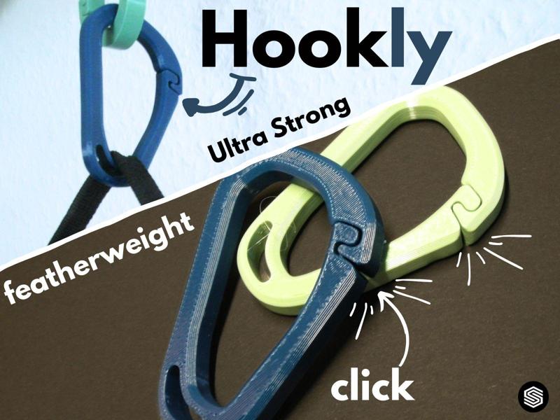 Click-Lock Carabiner (Hingeless & Secure)
