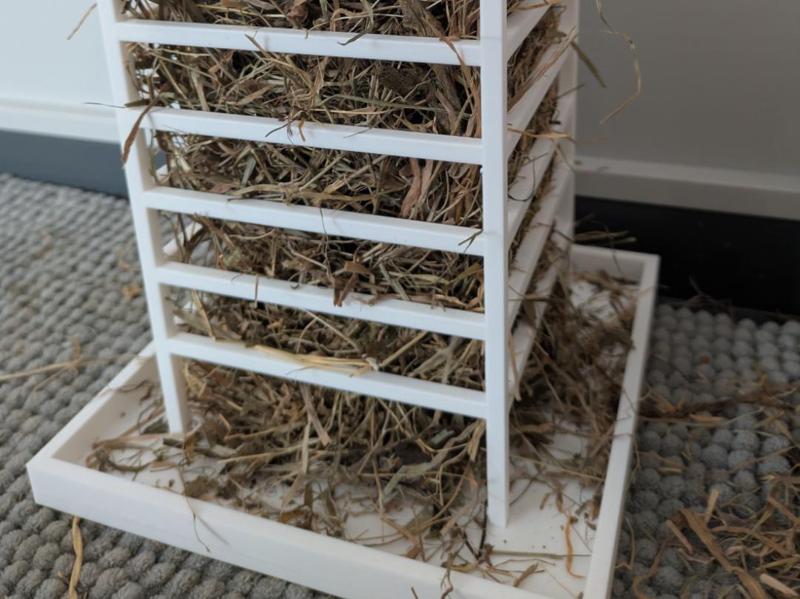 Rabbit Hay Feeder Tower