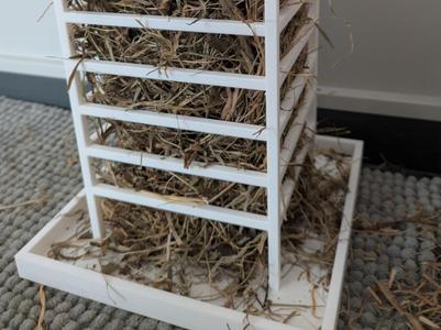 Rabbit Hay Feeder Tower