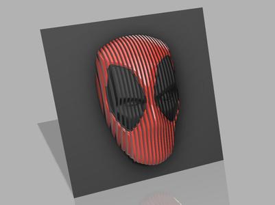 Deadpool layered sculpture 2 colors